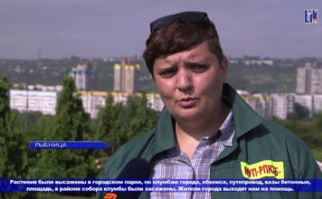 РЫБНИЦКИЕ ОЗЕЛЕНИТЕЛИ ПРЕОБРАЗИЛИ ГОРОД