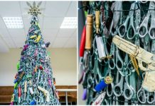 Аэропорт Вильнюса: рождественская ёлка из конфискованных у пассажиров предметов В аэропорту Вильнюса собрали елку из конфискованных предметов