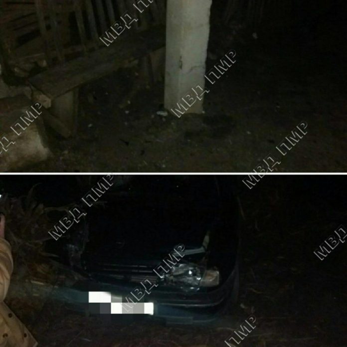 ДТП в Рыбницком районе: водитель Opel сбил опору ЛЭП