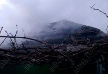 В селе Сарацея 20 февраля при пожаре погиб человек В селе Сарацея произошел пожар. Фото: mvdpmr.org