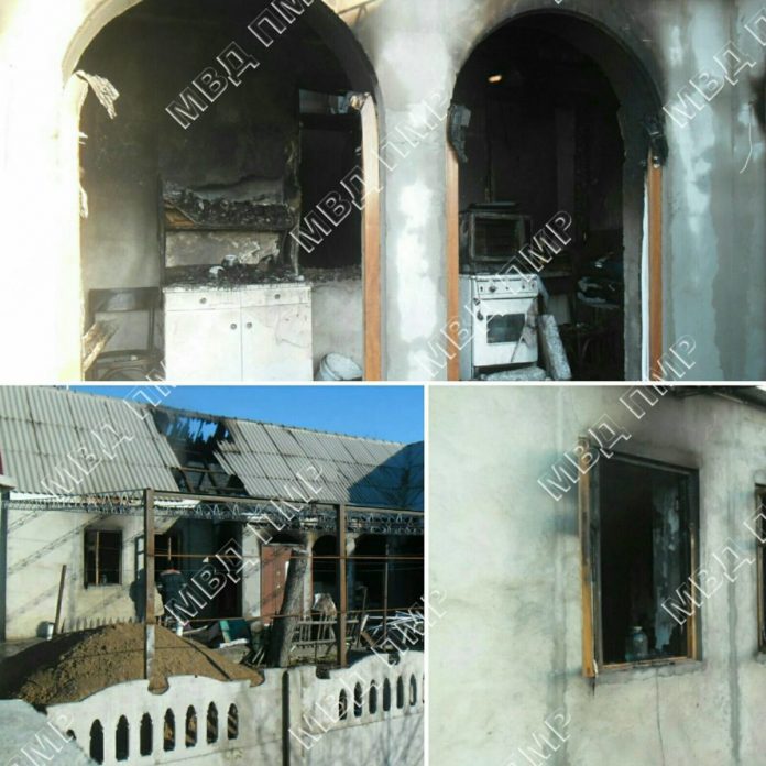 В селе Малаешты сгорел дом