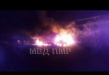 ГАЗ и ЗИЛ сгорели ночью в Тирасполе