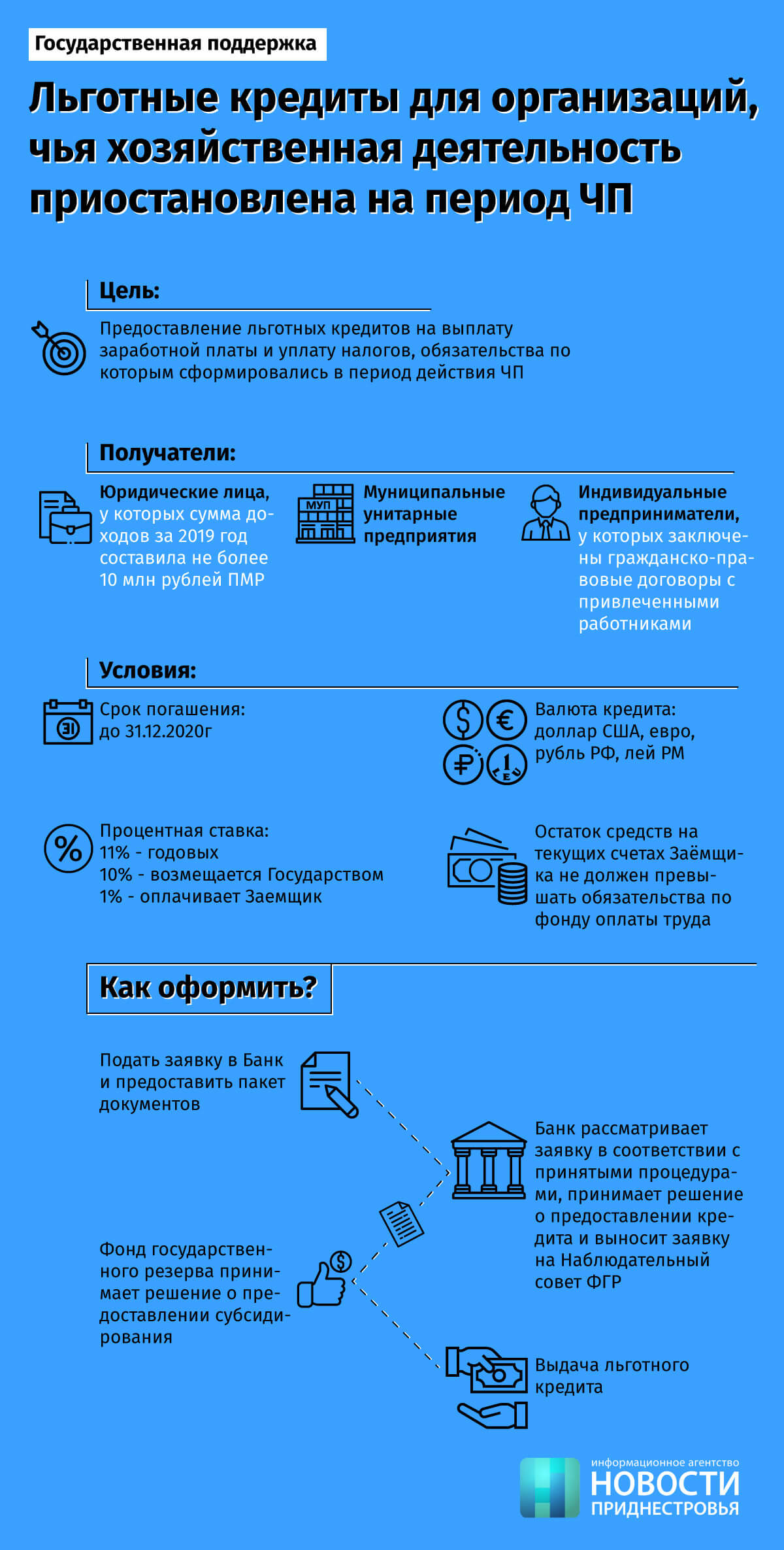 Господдержка. Инфографика: ИА Новости Приднестровья