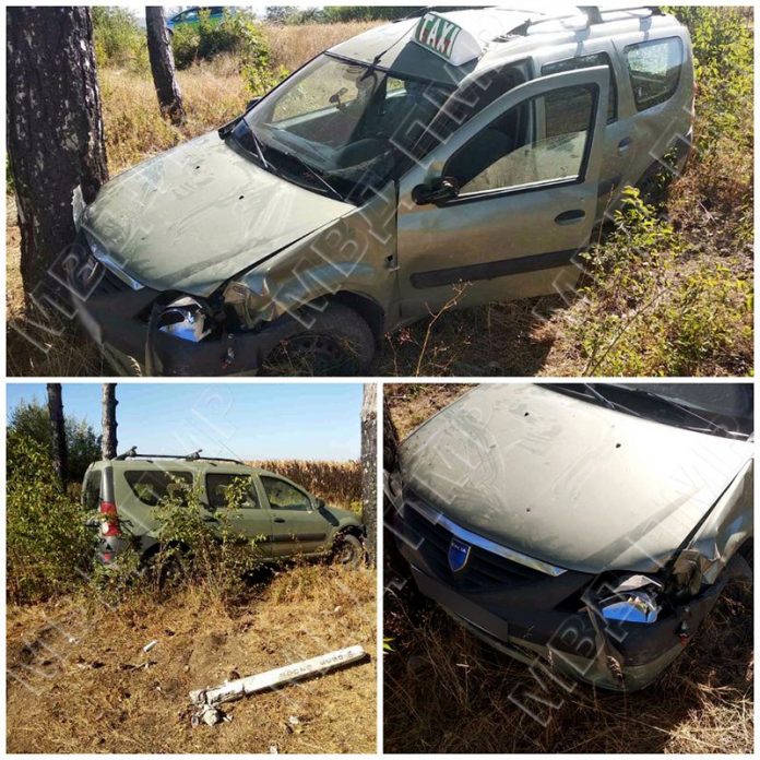 Водитель такси попал в ДТП