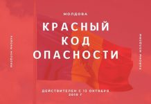 Молдова обновила список районов по цветовым кодам эпидемической опасности Красный код опасности