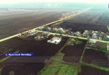 Село Красный Октябрь, Каменский район. Приднестровье. Съёмки с квадрокоптера