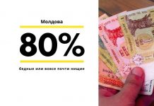 Более 80 процентов населения Молдовы являются бедными или вовсе почти нищими. бедные или нищие