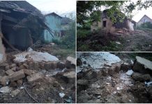 В Рыбнице часть стены заброшенного дома обрушилась на девочку Фото пресс центр МВД ПМР. stena