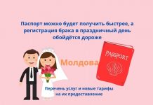 Как с 1 июля изменились тарифы на услуги паспортного стола и ЗАГСа в Молдове изменились