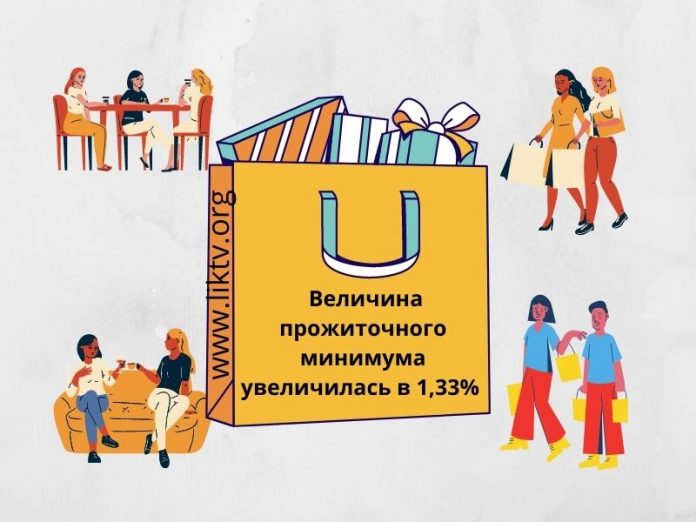 Величина прожиточного минимума увеличилась в 1, 33%
