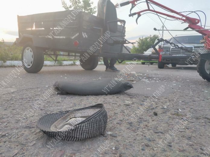 ДТП с участием мотоблока