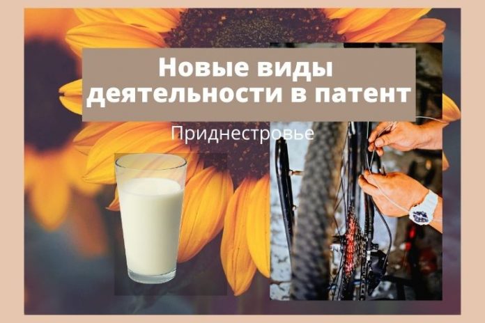 Новые виды деятельности в патент