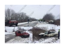 ДТП в Рыбницком районе: Audi и «девятка» -лобовое столкновение Лобовое столкновение