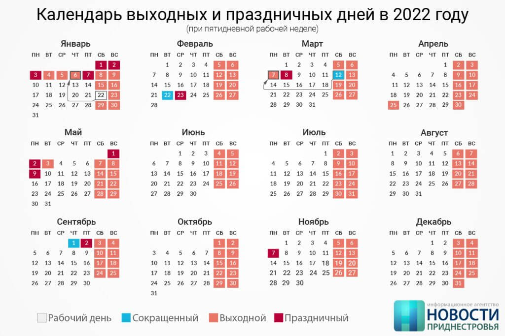 календарь 2022