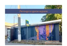 Цветы люпины из легенды украсили гараж в Рыбнице цветы люпины