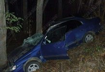 В Рыбницком районе «Тойота» врезалась в дерево в Рыбницком районе авария, автомобиль Тойота
