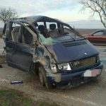 «Мерседес» съехал с проезжей части2. Фото пресс-служба ГАИ ПМР