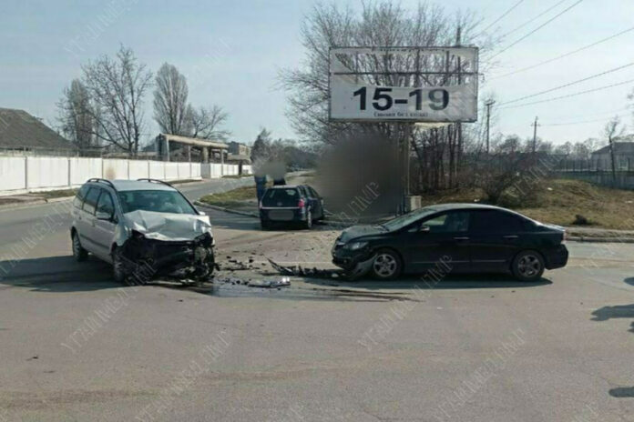 Тройное ДТП. Фото пресс-центр ГАИ ПМР