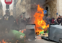 В Париже оценили убытки от протестов Париж