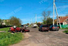 ДТП с участием трёх автомобилей ДТП. Фото пресцентр УГАИ ПМР