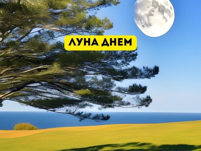 Луна днем Луна днем