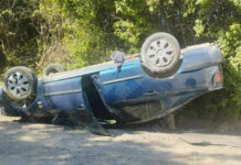 В Дубоссарском районе перевернулся автомобиль nissan перевернулся