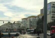 На YouTube появился трейлер фильма Puterea Probabilității, который снимали в Кишиневе автомобиль влетел в троллейбус