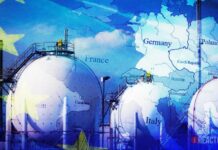 Европа заполнила свои газовые хранилища на 85% газовые хранилища, Европа