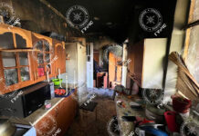 Пожарные спасли ребёнка из горящего дома Пожар. Фото ГупЧС