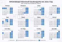 График рабочих дней в ПМР на 2024 год: календарь с учётом праздников