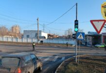 Новый светофор в Рыбнице