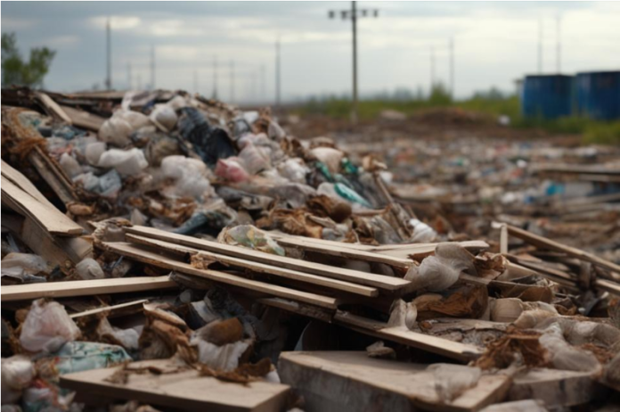 стихийная свалка, строительный мусор, фотоловушка