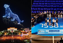 Рекордное шоу дронов: управление 7598 коптерами