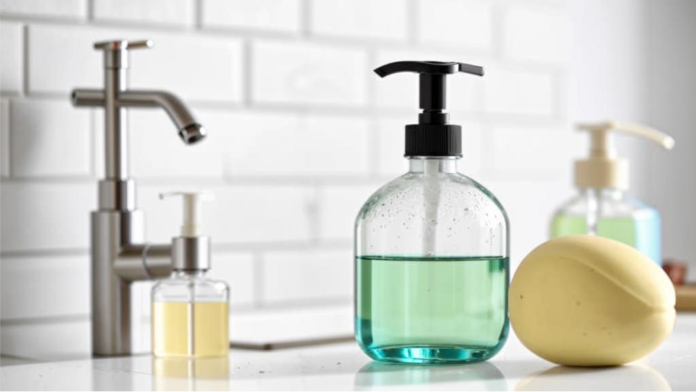 Мыло с вредными химическими веществами. Фото ИИ kandinsky