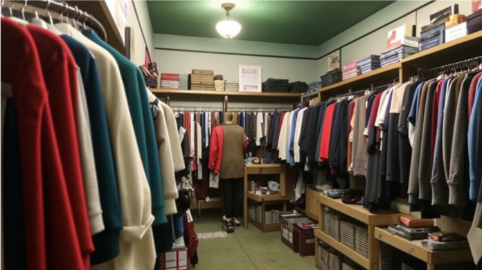 секонд-хенд. Фото ИИ kandinsky