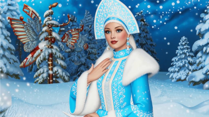 Снегурочка. Фото ИИ kandinsky