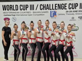 Гимнастки из Рыбницы завоевали бронзу на Балканских играх и открытом Кубке Греции соревнования, гимнастки, эстетическая гимнастика, соревнования