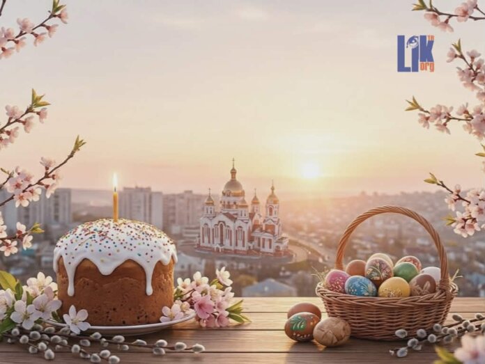 Пасха, Пасхальное богослужение, освящение куличей