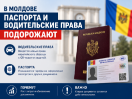 В Молдове паспорта и водительские права подорожают Молдова, паспорт и водительские права