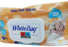 В Молдове обнаружено несколько партий «грязных» влажных салфеток WhiteDay Baby Wet. Фото с сайта laf.md