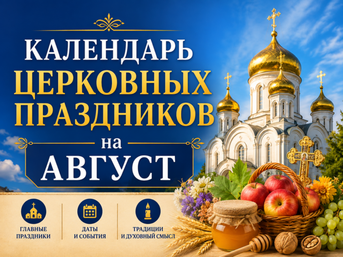 Календарь церковных праздников август